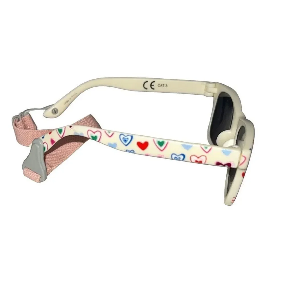 Cocosand Toddler Baby Kids Straped Heart Design Retro Aviator Sunglasses